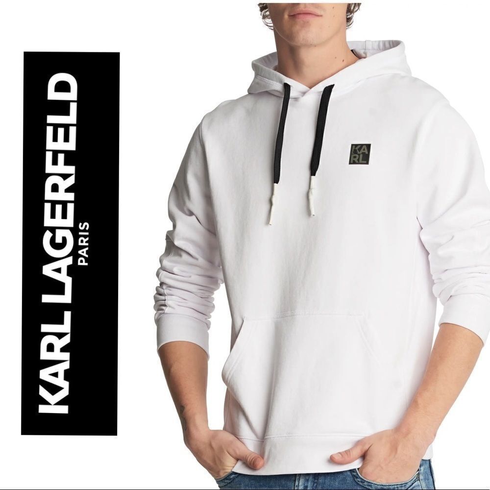 KARL LAGERFELD PARIS MEN’S Logo Hoodie XL